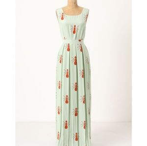 Fire ants maxi dress